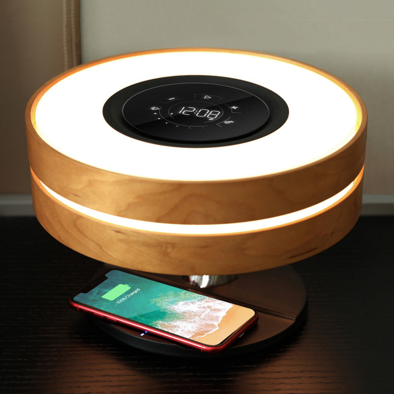 Wireless Charging Smart Bluetooth Speaker Night Light Bedroom Bedside Decorati
