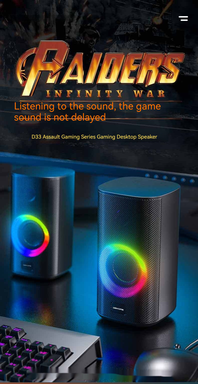 Game Colorful E-sports Desktop Bluetooth Speaker Dual Speaker Computer Stereo Speake