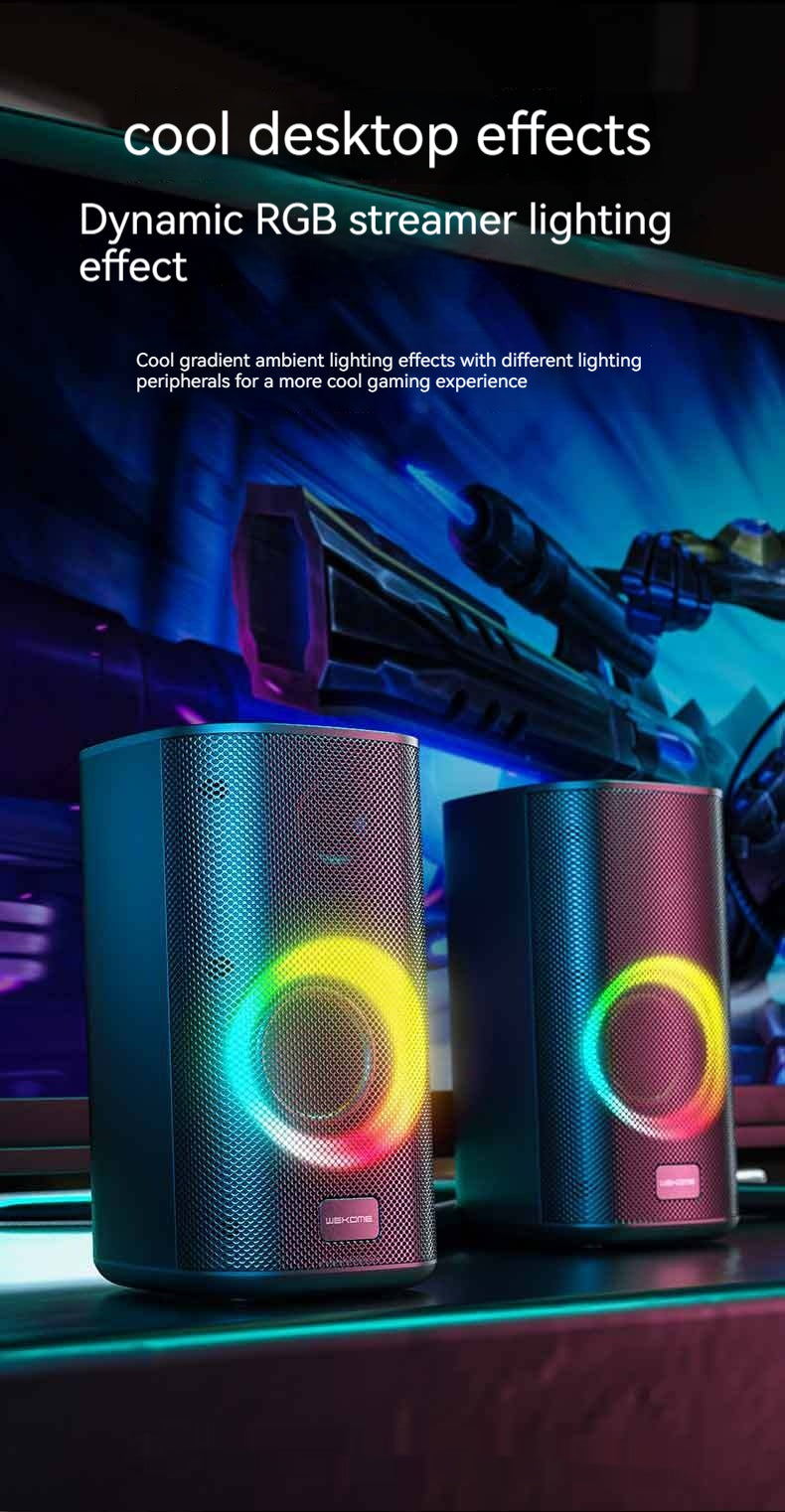 Game Colorful E-sports Desktop Bluetooth Speaker Dual Speaker Computer Stereo Speake